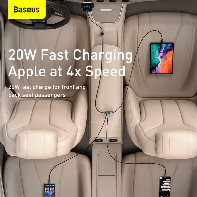 Baseus 120W QC3.0 USB PD3.0 Type C Car Charger