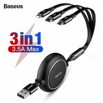 Baseus 3 in 1 Quick Charge Retractable Cable