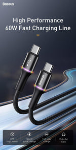 Baseus 60W USB Type C To Type C Fast Charging Cable