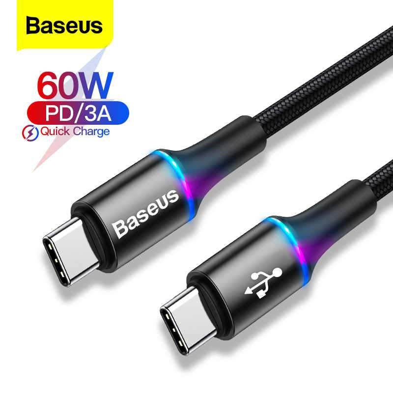 Baseus 60W USB Type C To Type C Fast Charging Cable