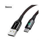 Baseus C-shaped Light Intelligent Auto Off Type C/ Lightning Cable