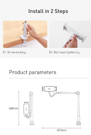 Baseus Flexible Clamp-On Phone/Tablet Holder