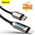 Baseus PD 20W Fast Charging Display USB Type C Lightning Cable