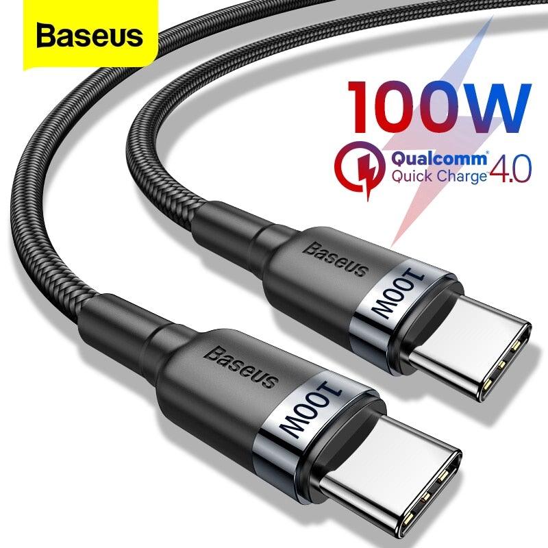 Baseus USB Type-C To USB Type-C 5A 100W Quick Charge 4.0 Cable