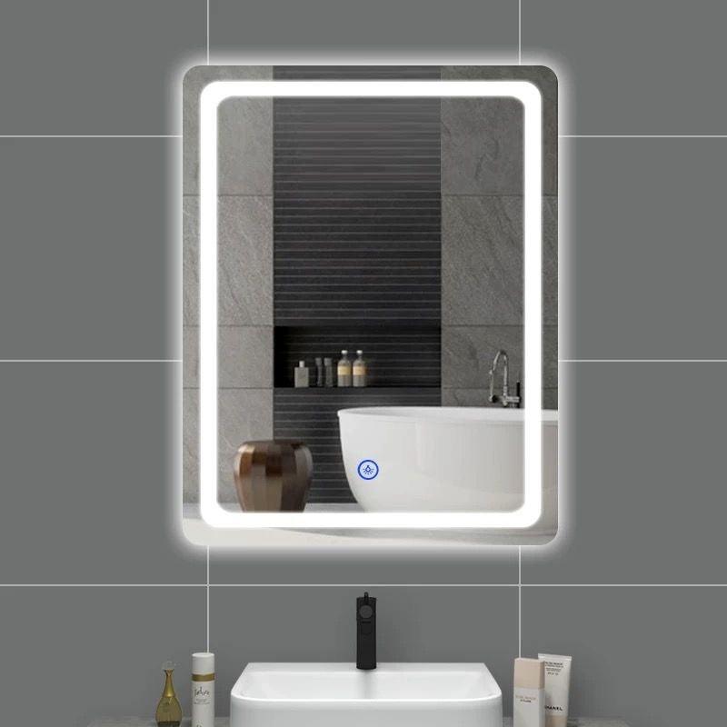 Bathroom intelligent anti fog led smart mirror