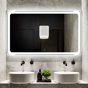 Bathroom intelligent anti fog led smart mirror