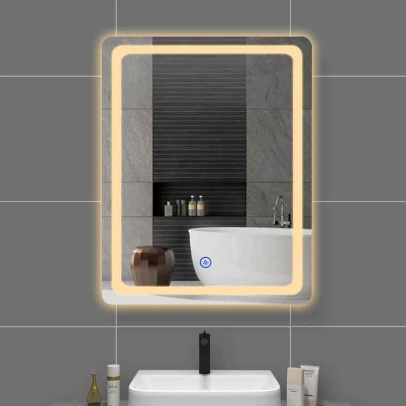 Bathroom intelligent anti fog led smart mirror