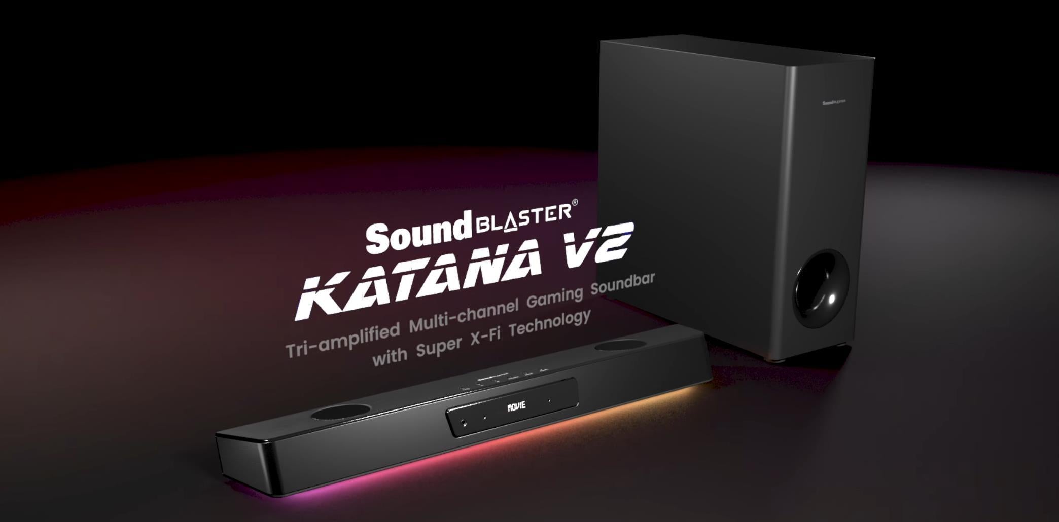 Creative Sound Blaster Katana V2 Bluetooth RGB Gaming Soundbar