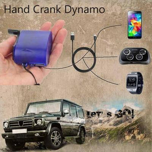 Dynamo Hand Crank USB Mobile Phone Emergency Charger Power Bank