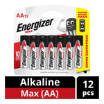 Energizer MAX Alkaline Battery, AA / AAA, Bundle Of 12 Pieces