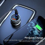 Essager 36W Mini Type C PD3.0 / Dual USB QC3.0 Car Charger