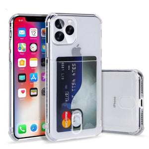 IPhone 13 Pro Max/ 12 Pro Max ShockProof Clear Case With Card Slot