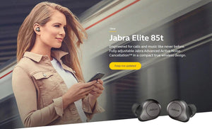 Jabra Elite 85T True Wireless Active Noise Cancellation Earbuds with 6 built-in mics