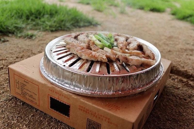 Korean Portable Disposable BBQ Grill (Charcoal Included)