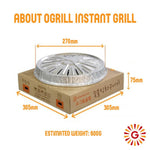 Korean Portable Disposable BBQ Grill (Charcoal Included)