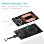 Qi Wireless Charging Receiver Adapter for Type C/Micro USB/LIghtning