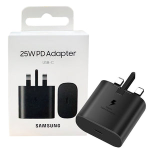 Samsung 25W Fast Charging USB C to Type C Charger with Cable Black(Charger Only Retail Pack with 6 Months Samsung Warranty)