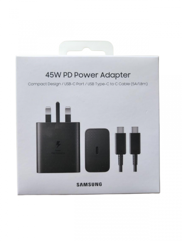 Samsung 45W Fast Charging Type C Charger with Cable