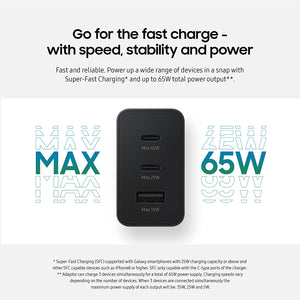 Samsung 65W TRIO Fast Charging Power Adapter