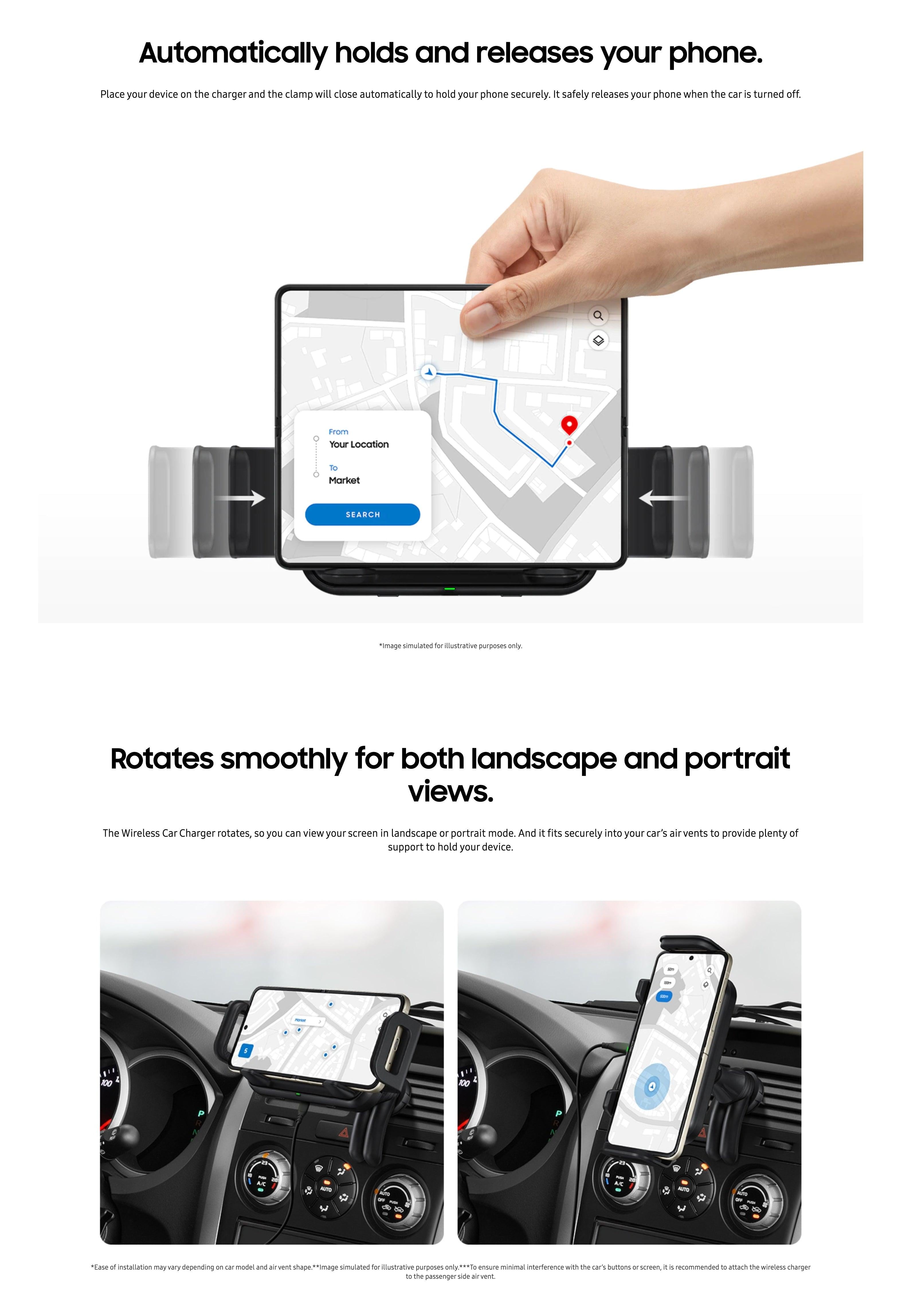 Samsung Car Wireless Charger (Supports Z Fold Models)