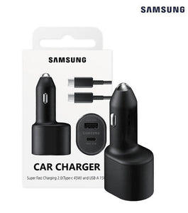 Samsung Fast Charging Car Charger DUO with cable (45W + 15W)