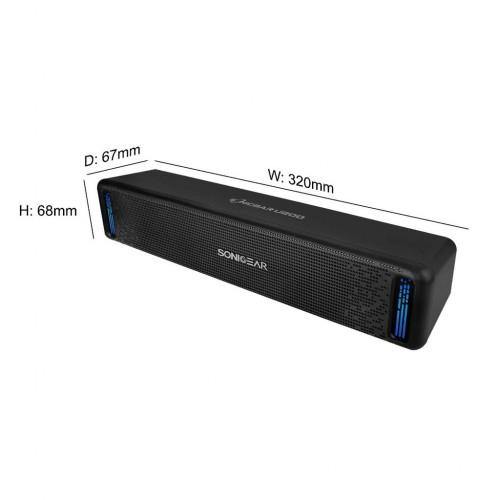 SonicGear SonicBar U200 Powerful Audio Sound Bar With LED Light Effects