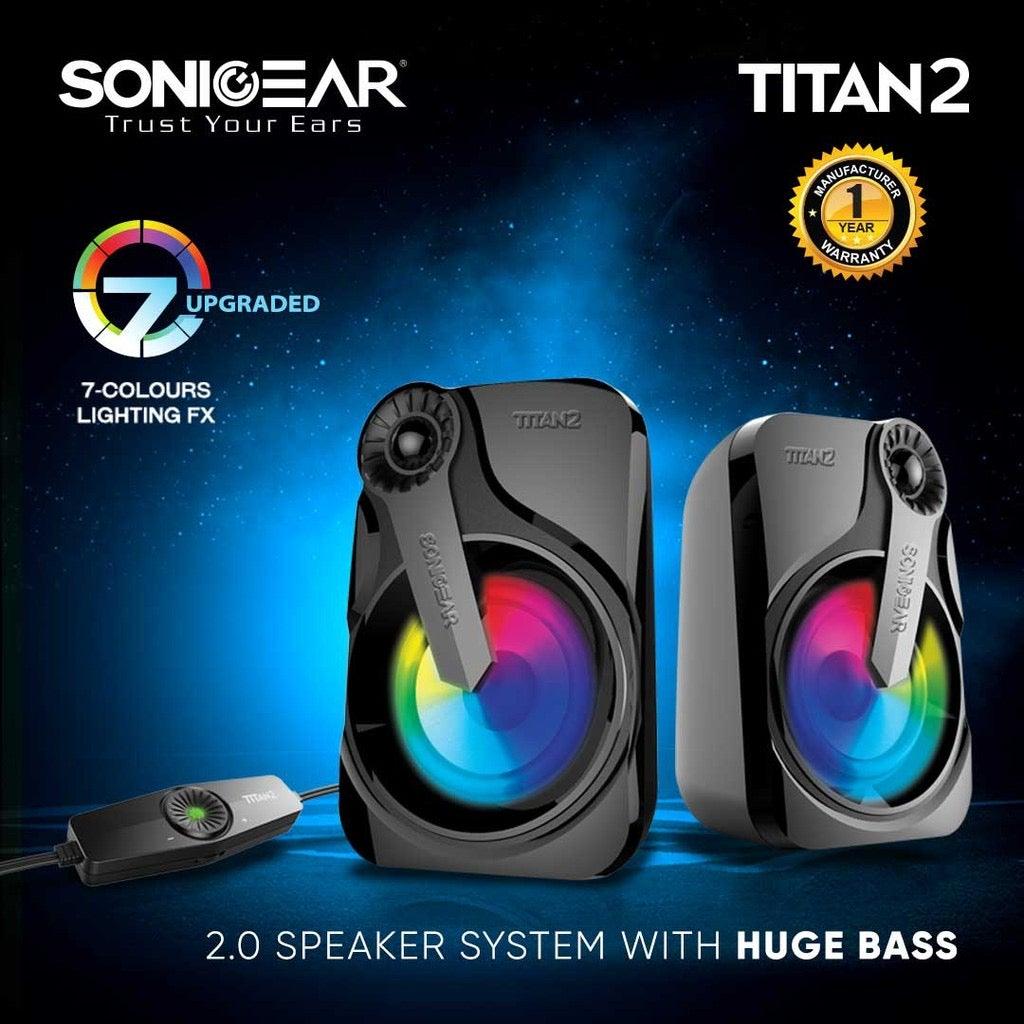 SonicGear Titan 2 Portable 2.0 Speaker with RGB Light Effect