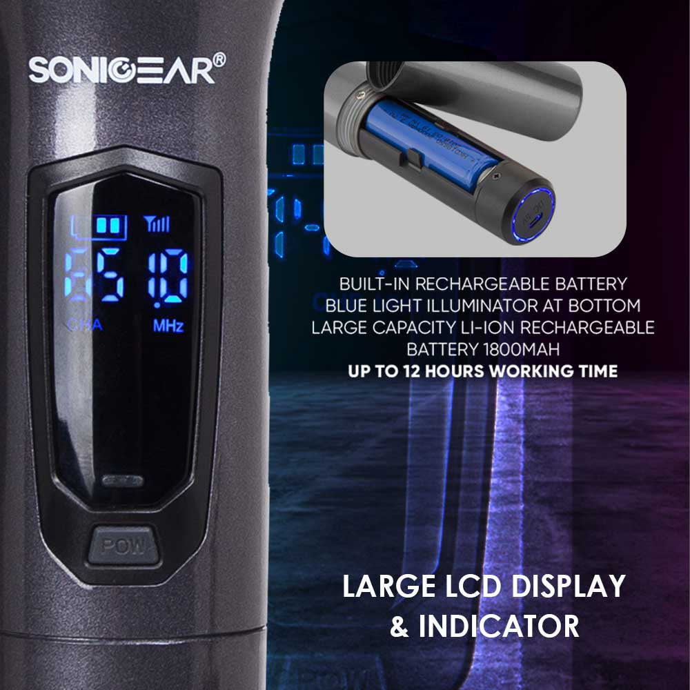 Sonicgear Dual UHF Wireless Microphone