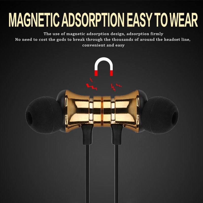 Sports Bluetooth Magnetic Earphones with Control Talk