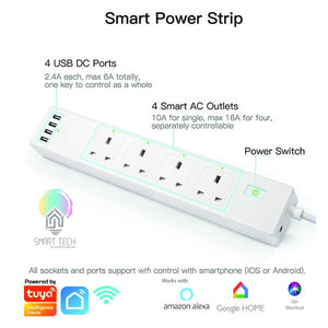 Tuya Wifi Smart Extension Plug