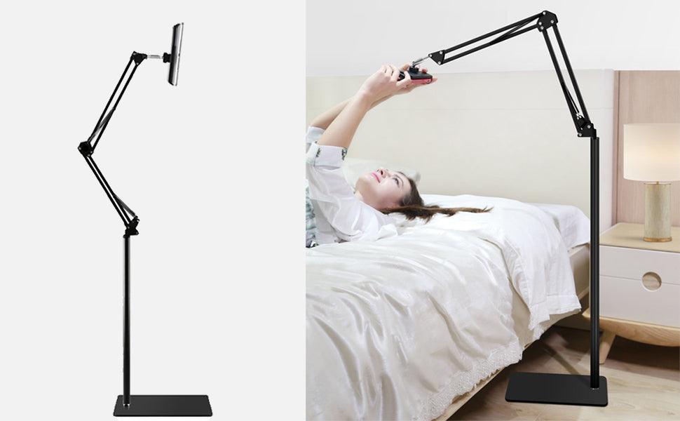 Universal Adjustable Mobile Tablet Floor Stand Holder