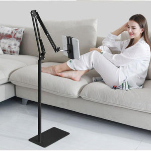 Universal Adjustable Mobile Tablet Floor Stand Holder