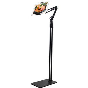 Universal Adjustable Mobile Tablet Floor Stand Holder