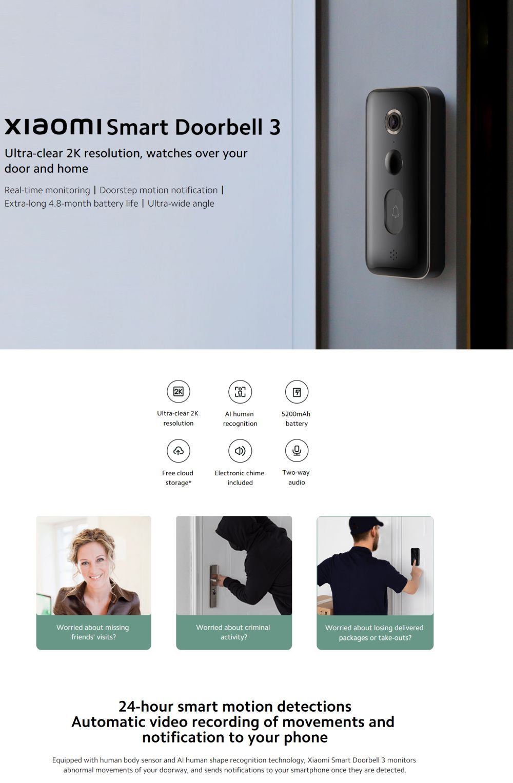 XiaoMi Smart Doorbell 3