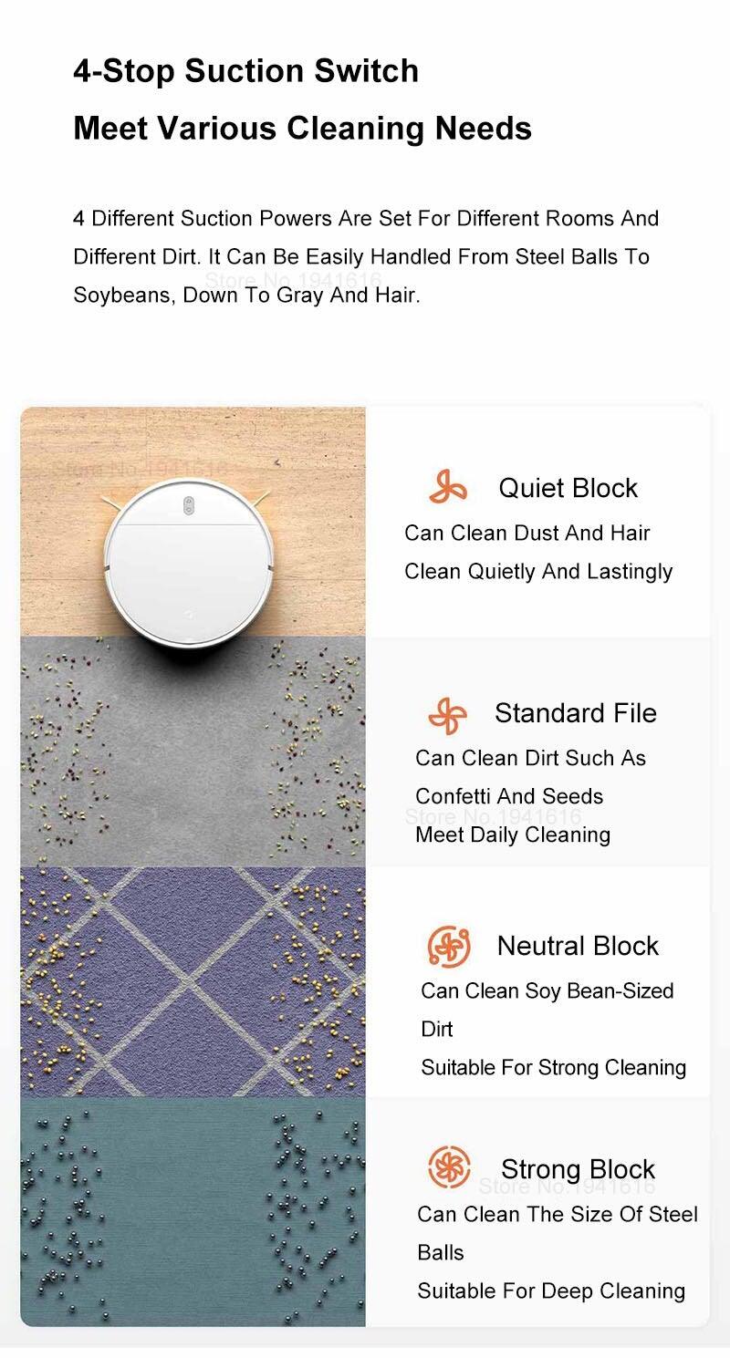 Xiaomi Mijia 3 in 1 APP Controlled 2200PA Smart Robot Vacuum Cleaner with Automatic Recharging Base Station