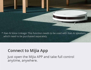 Xiaomi Mijia 3 in 1 APP Controlled 2200PA Smart Robot Vacuum Cleaner with Automatic Recharging Base Station