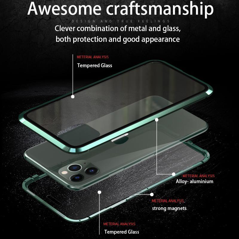 iPhone 14/ 14 Pro/ 14 Pro Max Privacy Magnetic 360 Full Protection Case