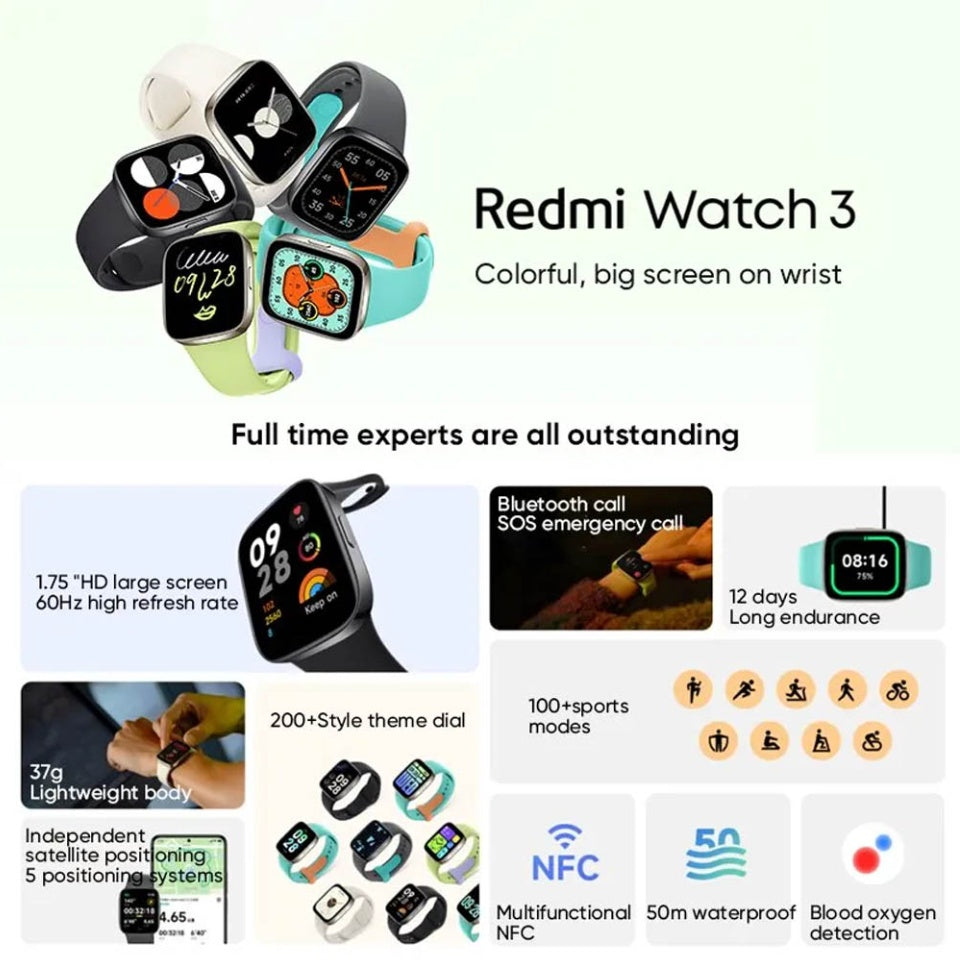 Xiaomi Redmi Watch 3 GPS SmartWatch